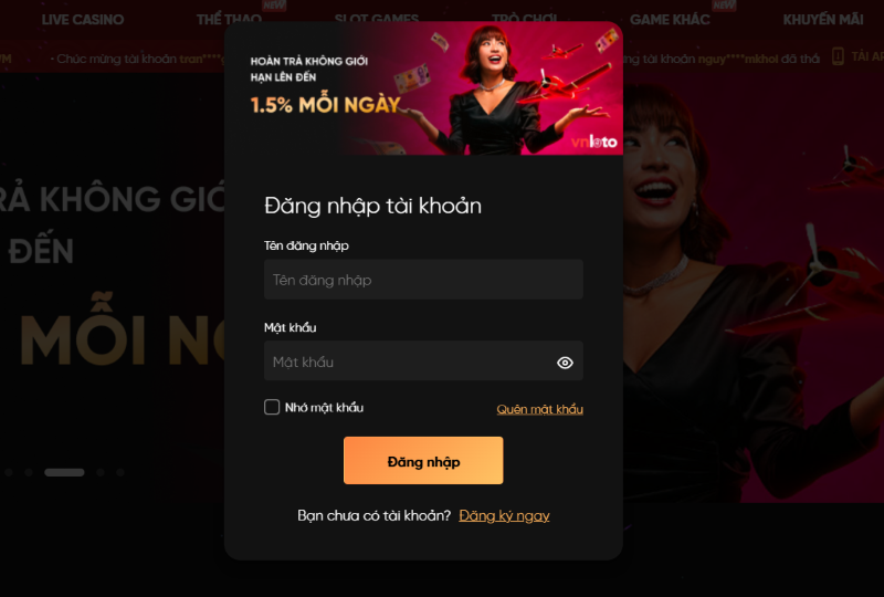 Cổng game VNLoto
